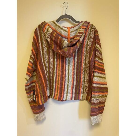 LUCKY BRAND Women's Drawstring Cropped Baja Hoodie NWT - Picture 6 of 6